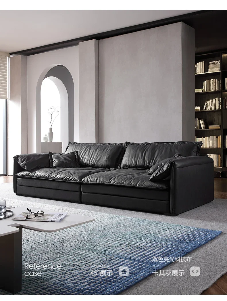 

Italian Elephant ear sofa Down Latex extremely simple Modern Light extravagant Ultra Deep seated wide Technology cloth