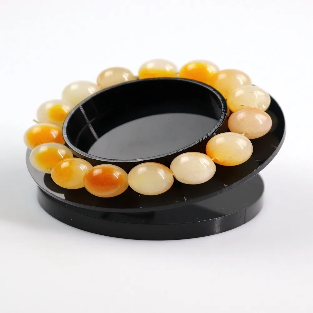 

Fashion Acrylic Bracelet Bangle Display Plate Transparent Round Jewelry Storage Tray Bracelet Photo Props Bracelet Organizer