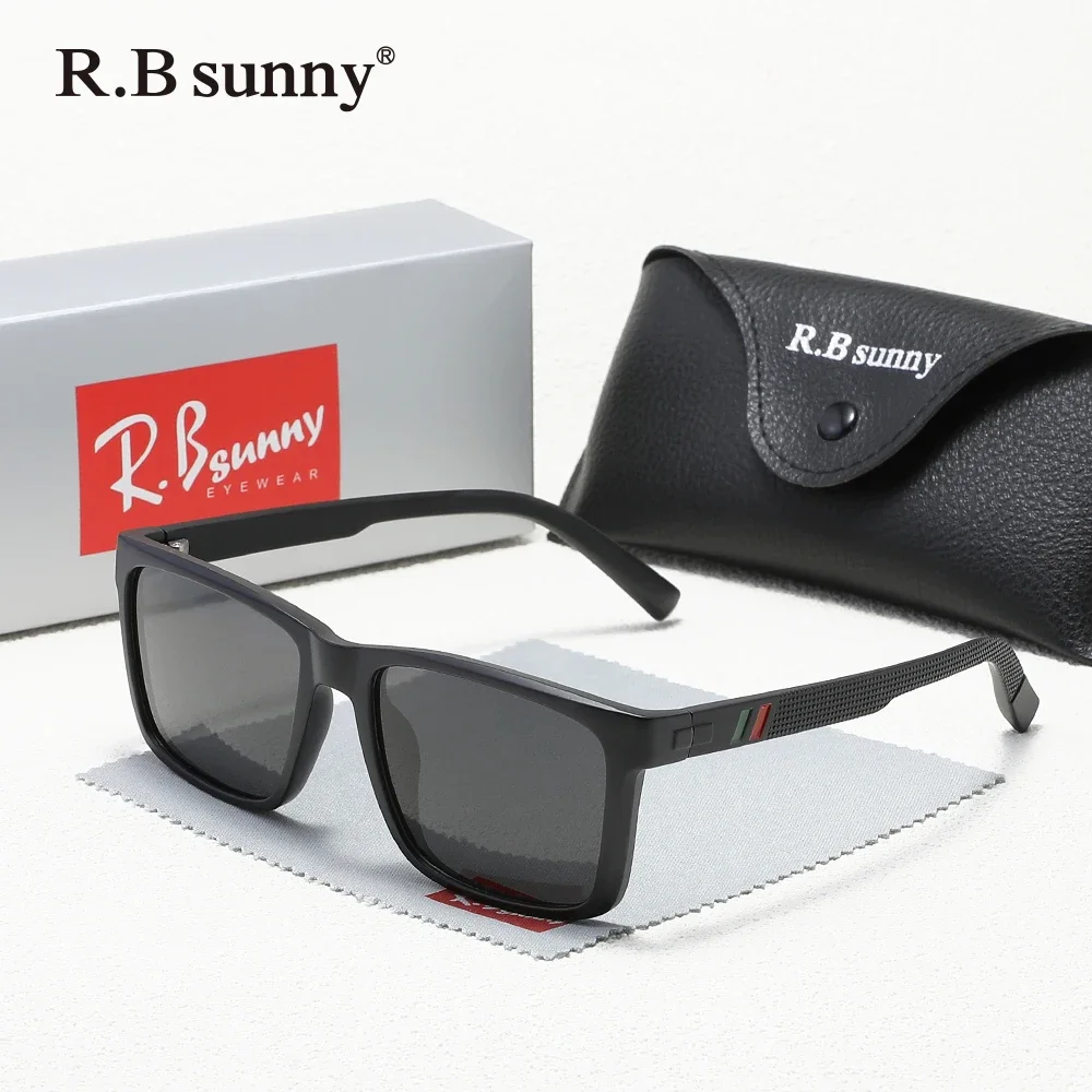 

Classical Male's Sunglasses Polarized Driving Outdoor UV400 Travel Anti-glare Square Frame Women Trendy Eyeglasses