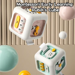 Montessori  Sensory Development Game Toy Training Grasping Toys 1 2 3 Years Baby Practice Skills Drawer Cube Educational Toys