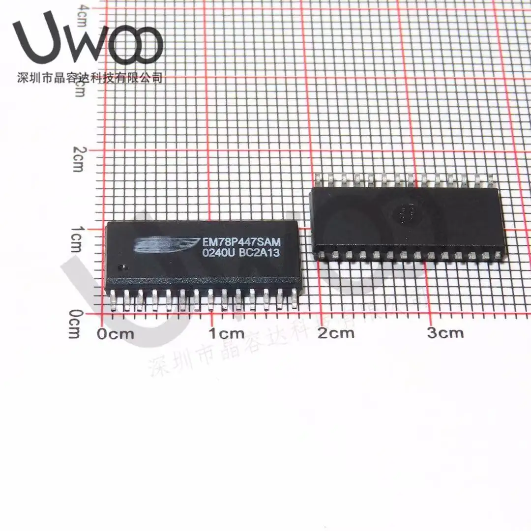 10 Pçs/lote Novo e Original SOP28 EM78P447S EM78P447SAM 78P447SAM