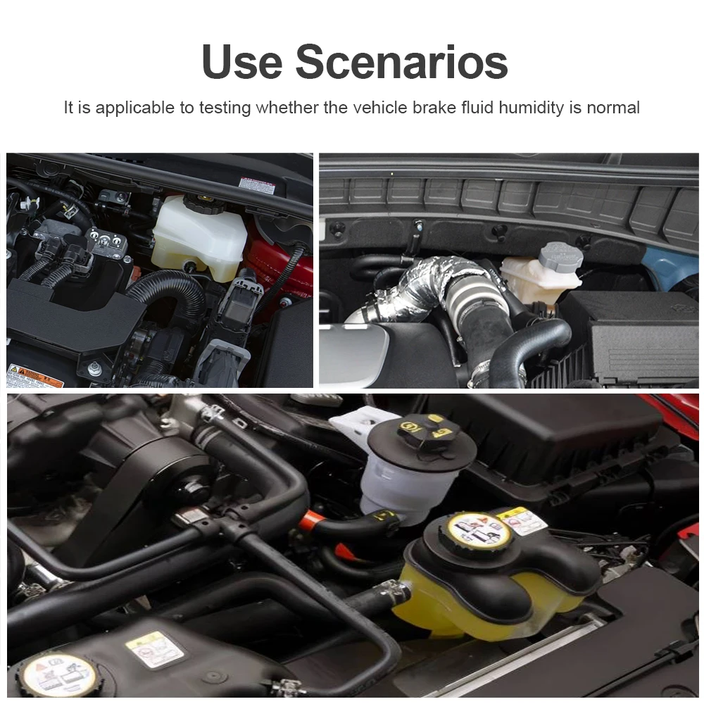 3-Farben-Hintergrundbeleuchtung Tragbarer Digitaler Bremsflüssigkeitstester Präziser Auto-Bremsöltester mit Ton- und Lichtalarm DOT3 DOT4 DOT5.1 – Detail 16
