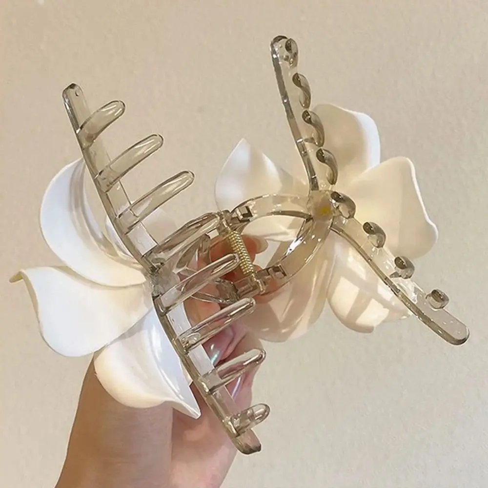 مشبك شعر على شكل زهرة بوهيمي للنساء ، موضة صيفية ، مخلب كبير الحجم ، دبوس شعر على شكل ذيل حصان حلو ، إكسسوارات جديدة