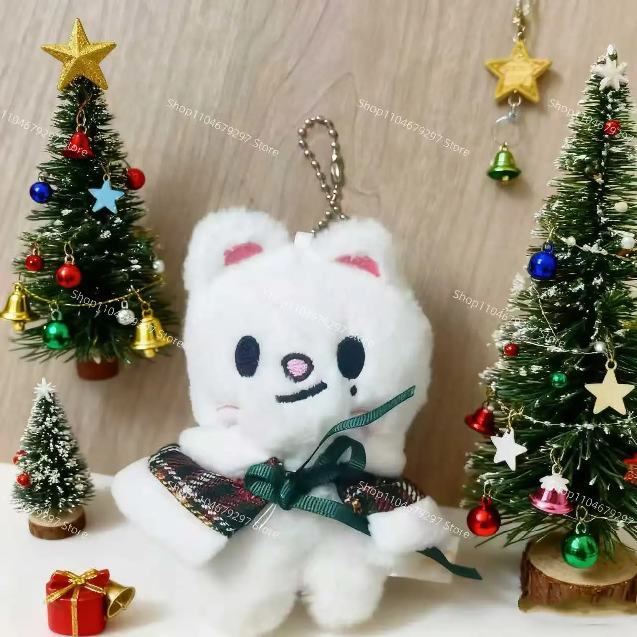 SKZOO porte-clés en peluche enfants errants fête de noël en peluche poupée animale bricolage cape en peluche poupée porte-clés jouet pour enfants cadeau de ventilateur