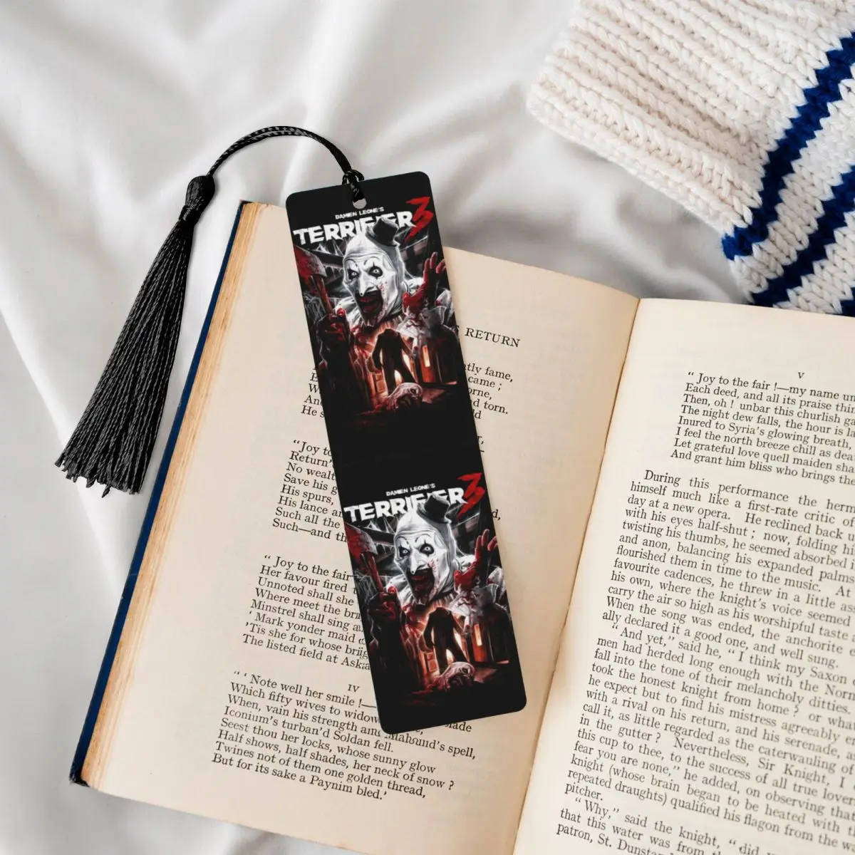 T-Terrifiers Bookmark For Books Stationery Cute Scary Horror Movie Book Accessory Perfect Book Lover Gifts Book Mark