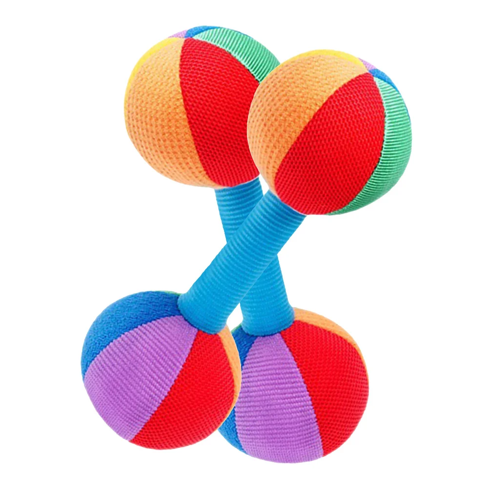2 Pcs Baby Training Toys Infant Sleeping Cloth Small Dumbbell Newborn for Babies