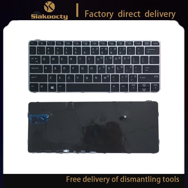 

Siakoocty Keyboard HP EliteBook 820 G3 820 G4 725 G3 725 G4 US No Backlit 826630-001 No Pointer