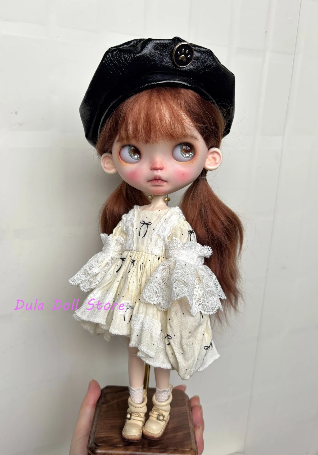 

Одежда для кукол Dula, платье, большая юбка и черная шляпа для Blythe Landoudou Landazz ob24 ob22, аксессуары для кукол