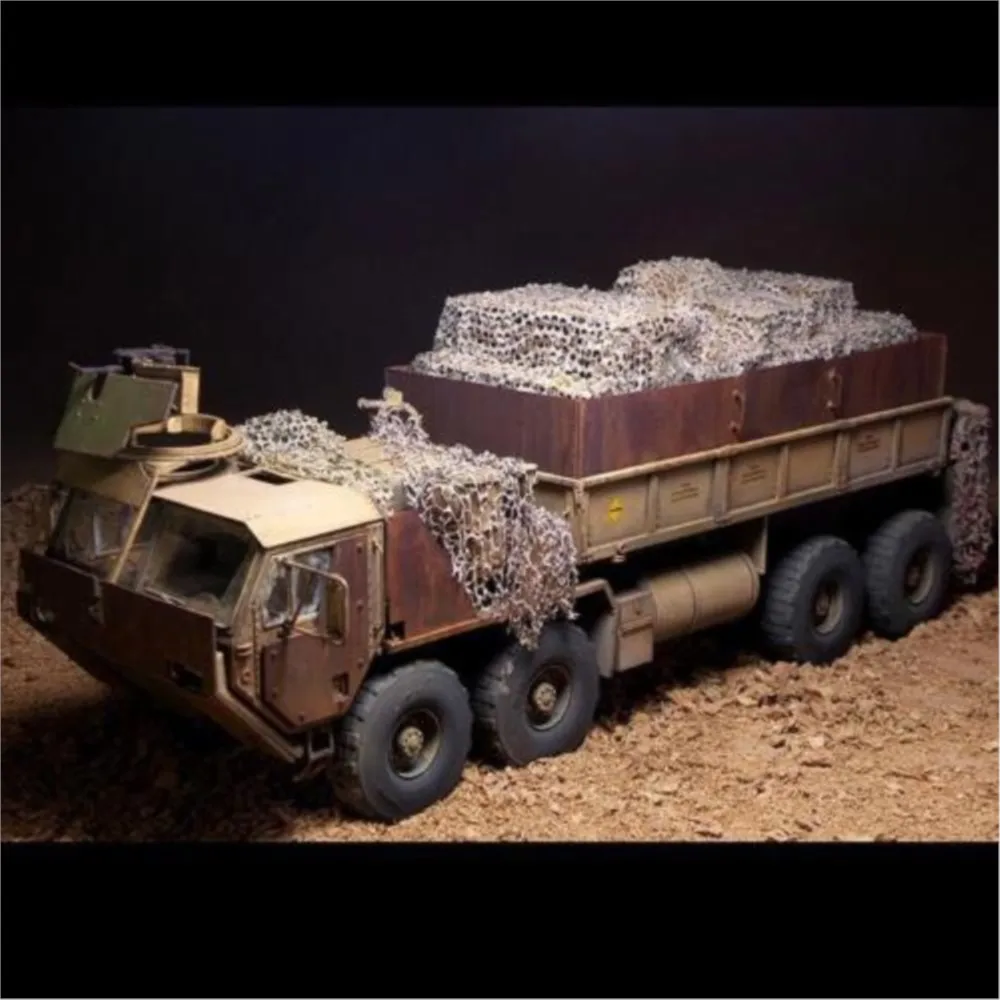 อะไหล่ตาข่ายพรางสำหรับรถถังจำลอง Tiger I Challenger II Sherman เยอรมัน ขนาด 1/16 สำหรับประกอบเอง ของตกแต่งลายป่าไม้ รุ่น TH05128