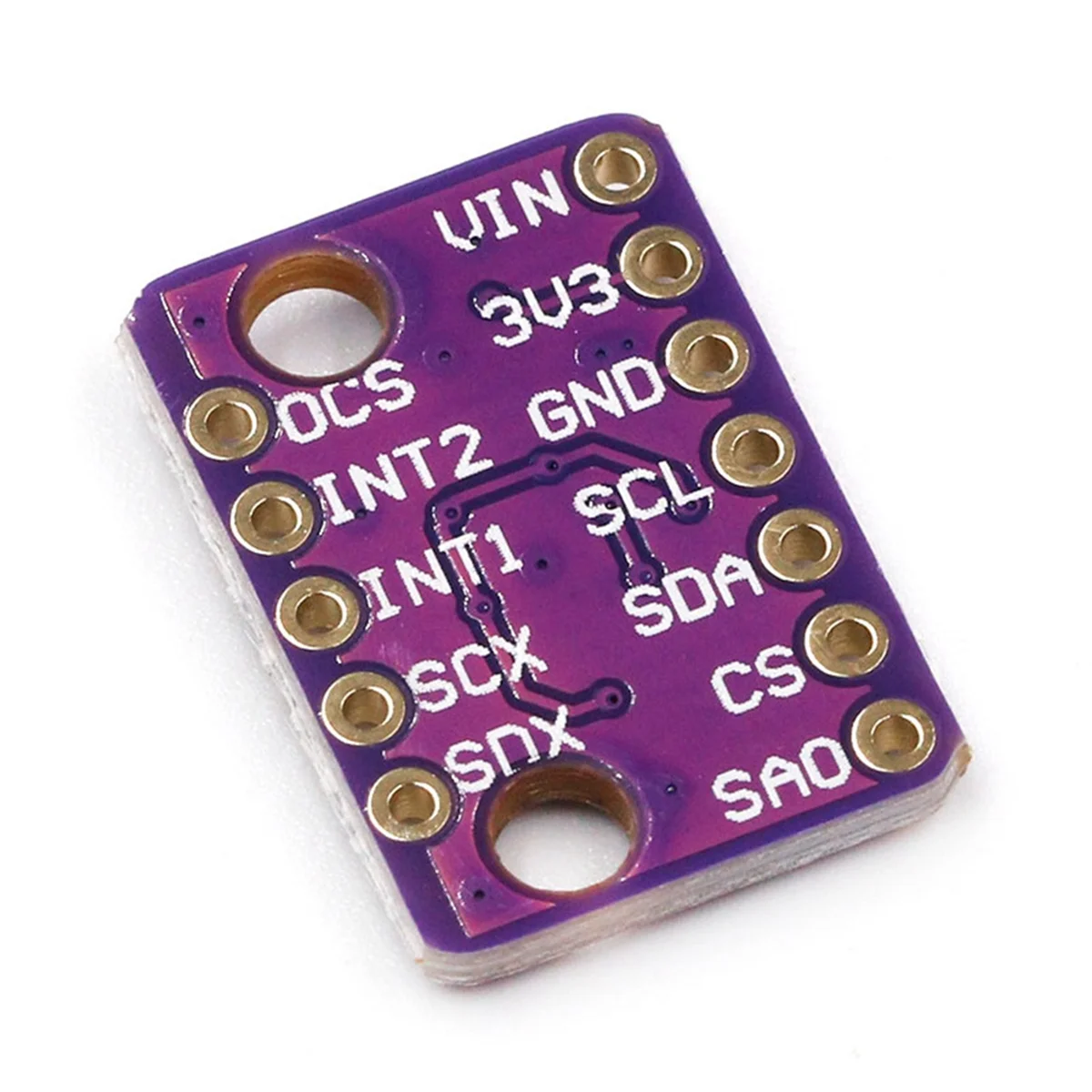 Módulo Sensor Acelerómetro Gravitacional Giroscópio, Taxa de 6 Eixos, IIC, I2C, SPI, Protocolo de Comunicação 3-5V, BMI160, 6DOF, 10Set