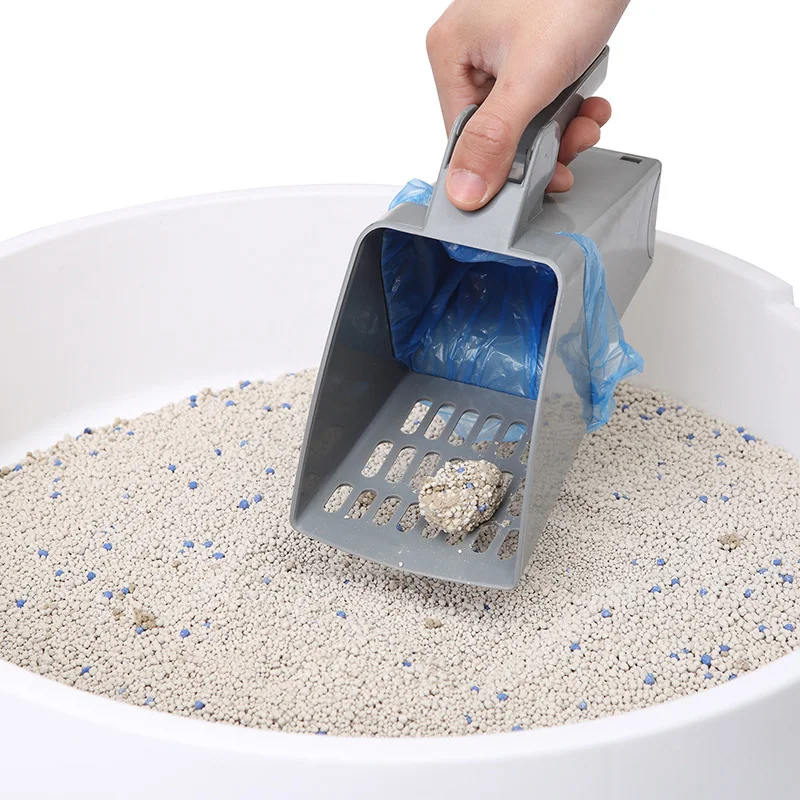 

Cat Litter Scoop Kitty Litter Sifter Scoop System Kitty Litter Scooper With Waste Bags Pet Cleaning Supplies