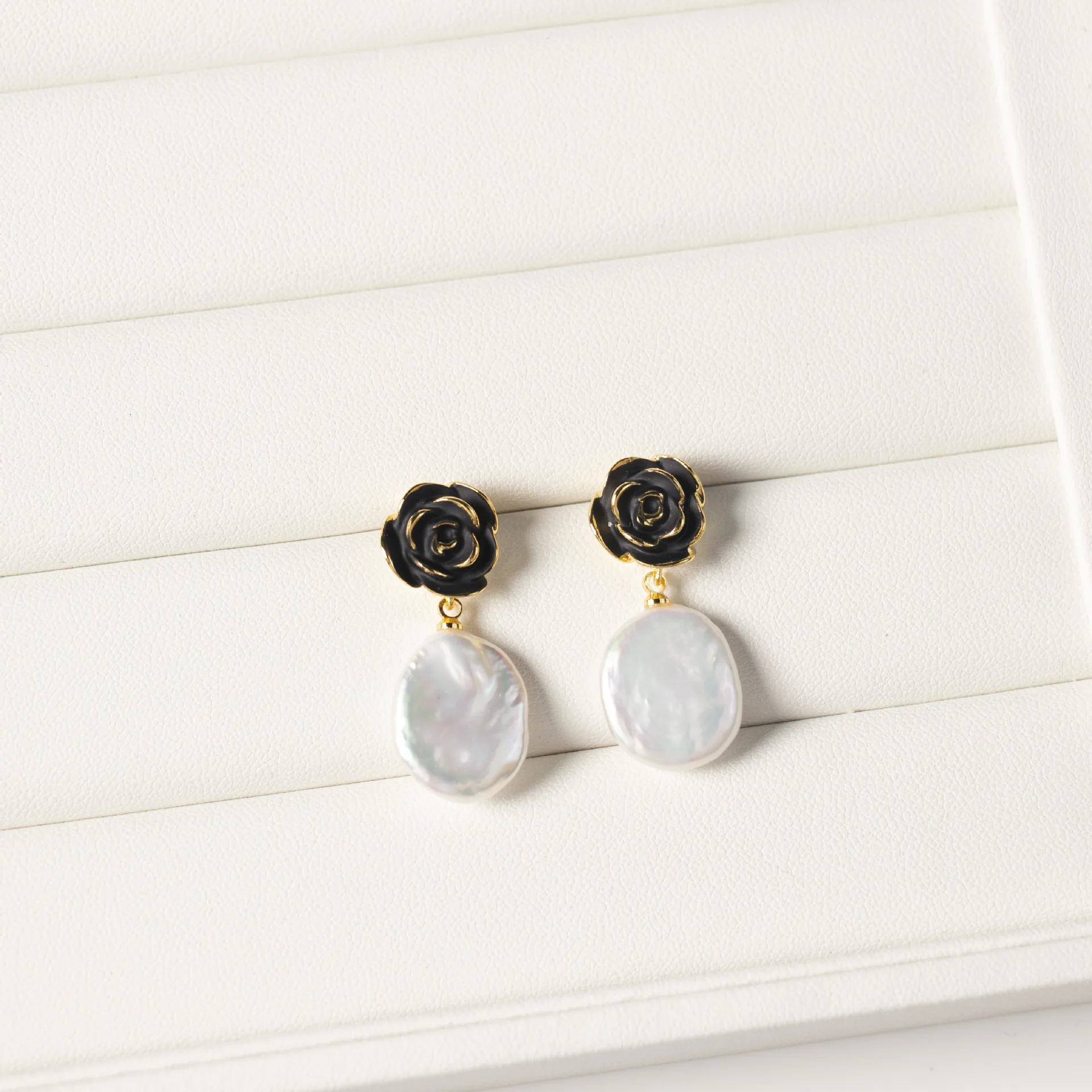 

Горячая распродажа: серьги из натурального пресноводного барочного жемчуга с дизайном в виде розы, покрытые 14-каратным золотом, для женщин и девушек, ювелирный подарок, дропшиппинг.