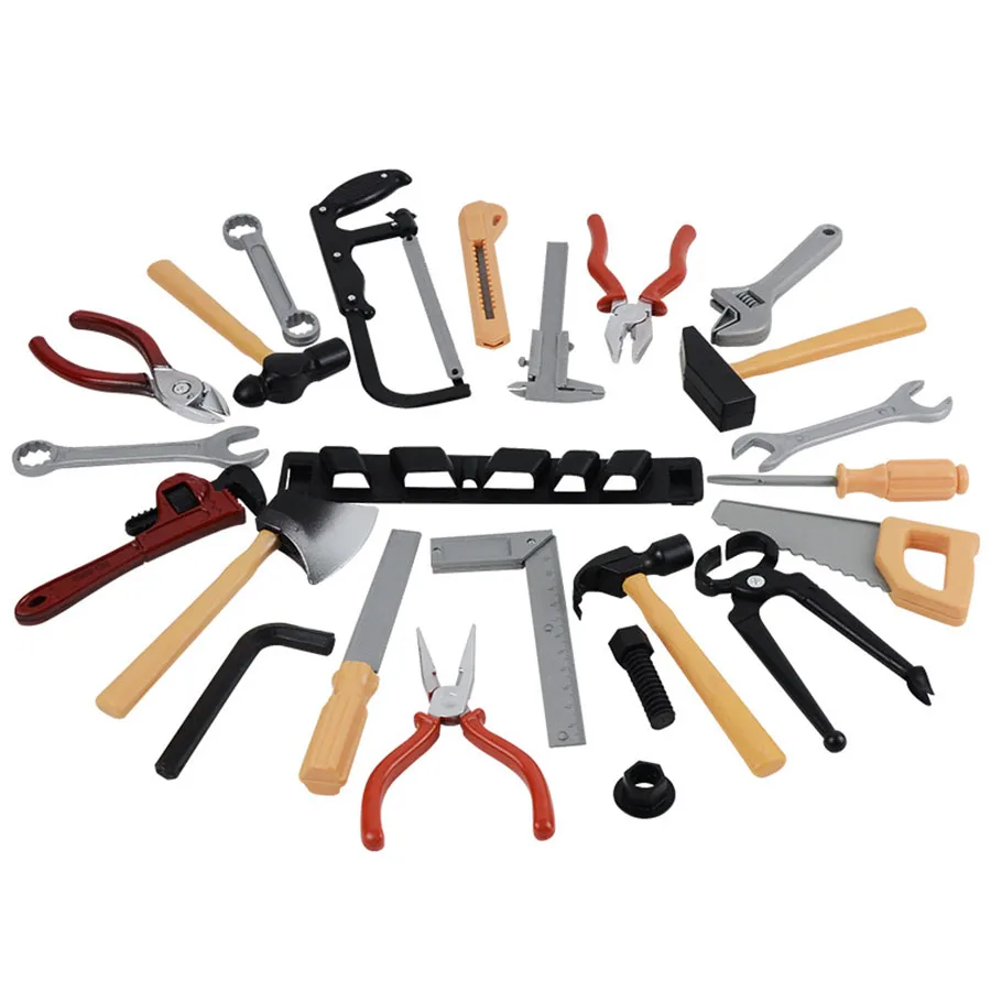 14 pçs mini ferramentas de reparo de plásticos brinquedos conjunto de ferramentas de reparo de engenharia jogando casa brinquedos meninos presentes de aniversário habilidade mãos jxb