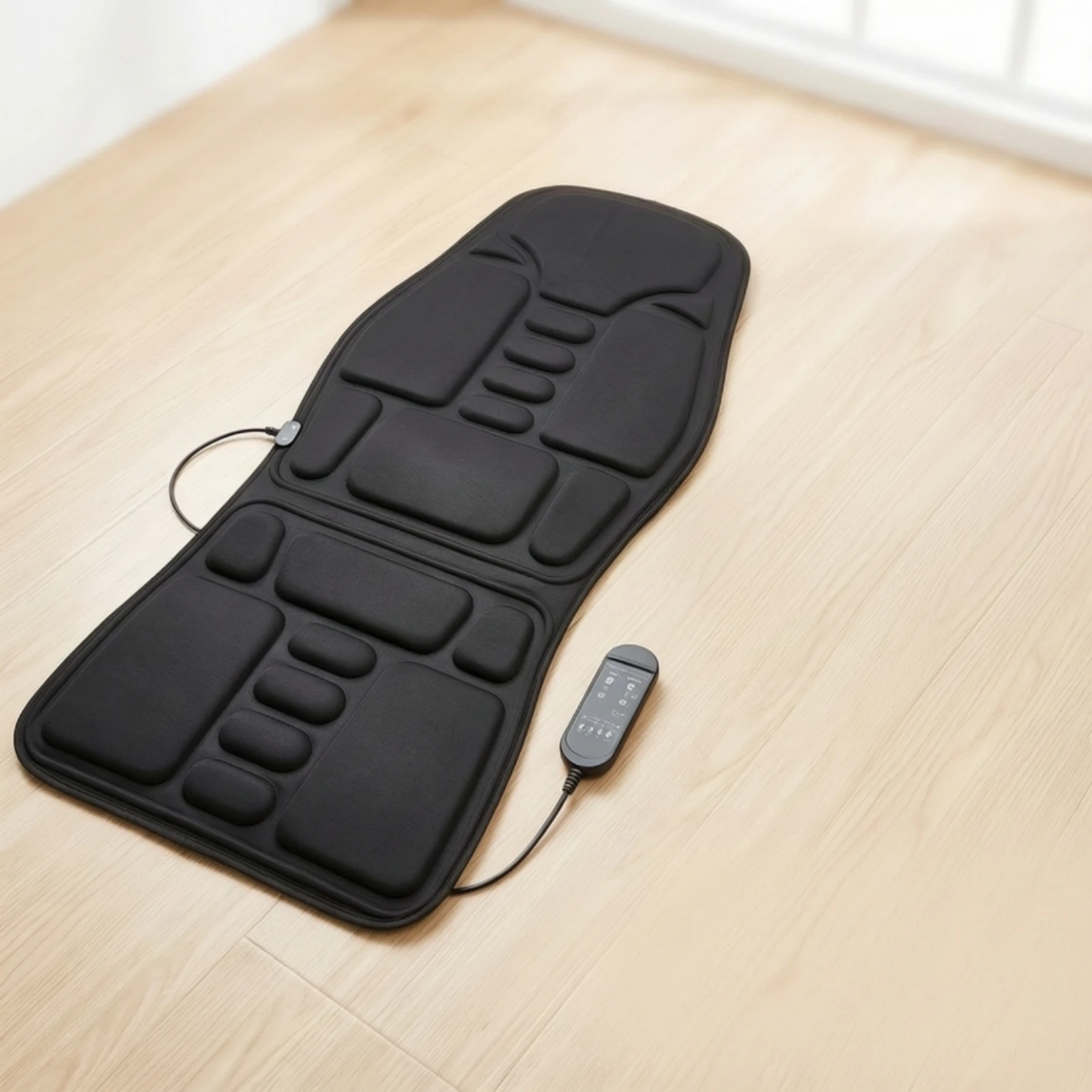 Massage Seat Cushion with Heat Ergonomic Massage Chair Pad Portable Non-Slip for Drivers, Home Recliner