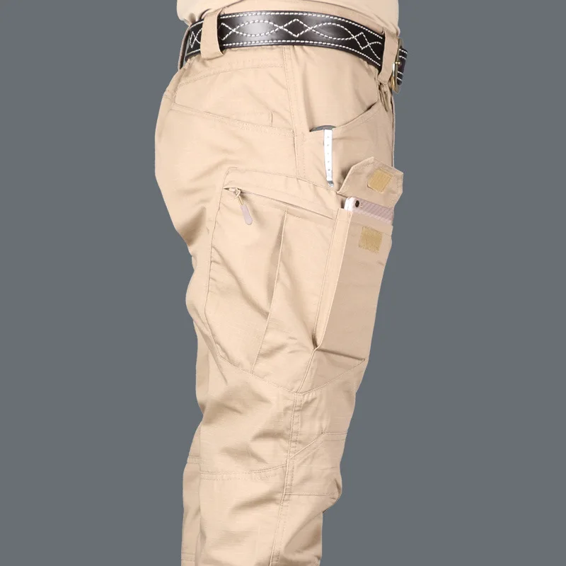 Mens Tactical Cargo Pants Army Style Camouflage Multi Pocket Outdoor Military Combat Work Pants Durable Abrasion Resistant