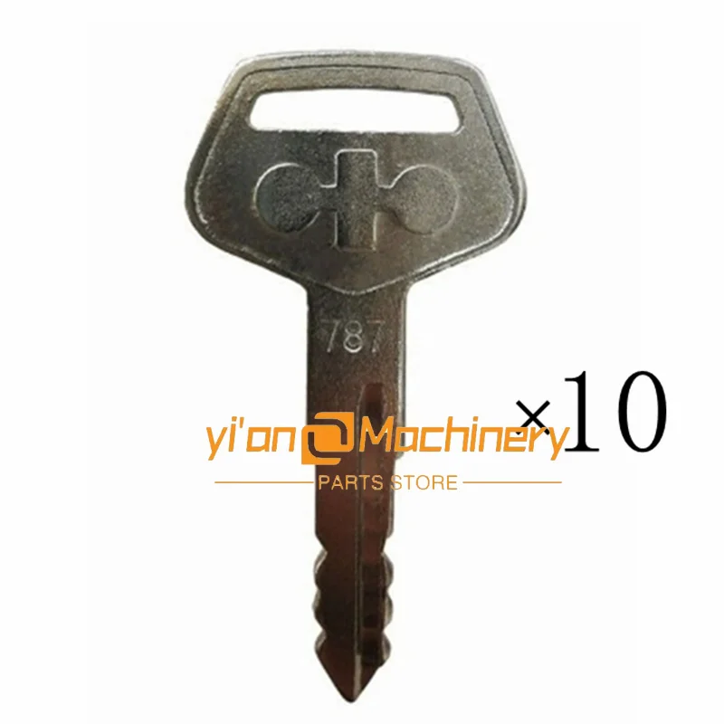 

10pcs 787 TR2611434 For Komatsu Heavy Equipment Key Excavator Dozer Loader Backhoe Starter