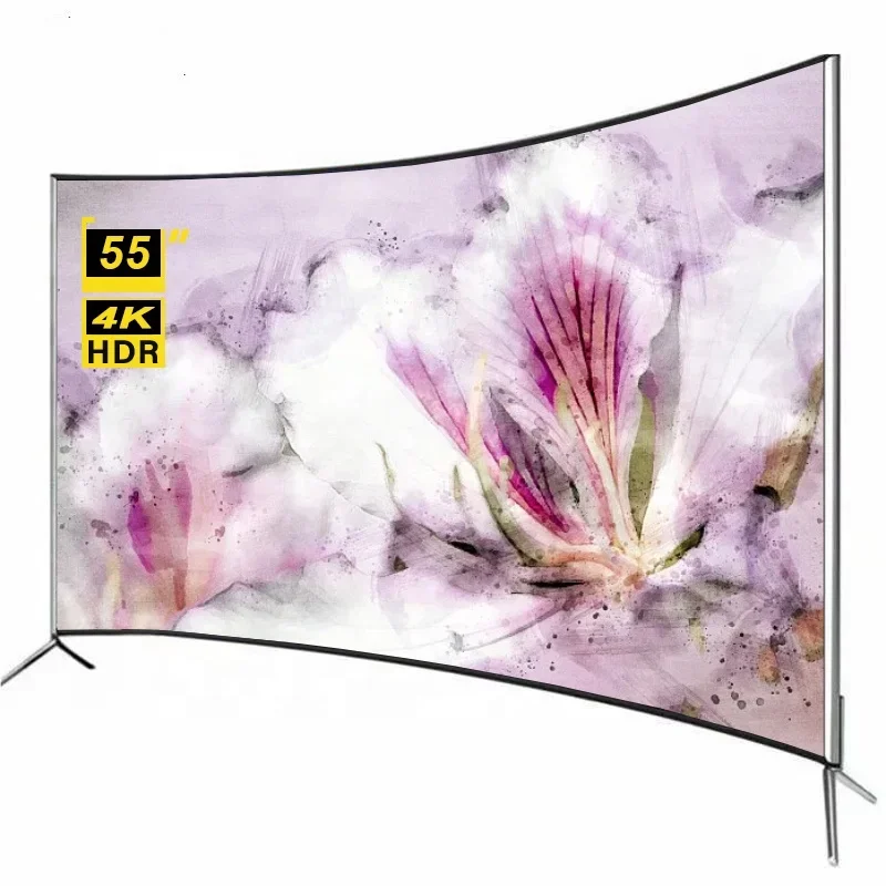 

STLF Advanced Advanced Customization STLF ZJW 4K 55 Inch Curved Smart TV Smart TV Big Screen Ultra HD LED Television 55 Inch TV