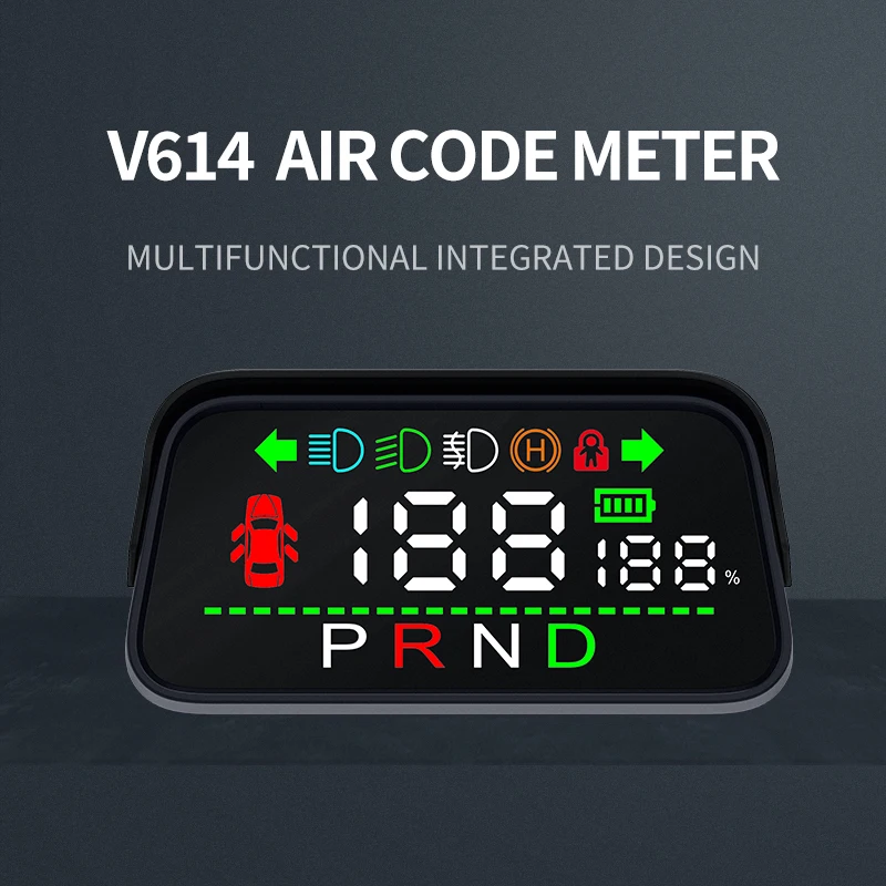 Multifunction Newest V614 Car HUD Smart Gauge Auto Head up Display Speedometer Electronics Accessories for Tesla Model 3 Model Y