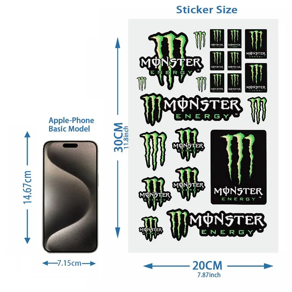 Green Black Claw Mark Vinyl Stickers, Horror Sharp Claw Graphic Decals, Multi-purpose Decor for Car, Helmet, Luggage, Toolbox