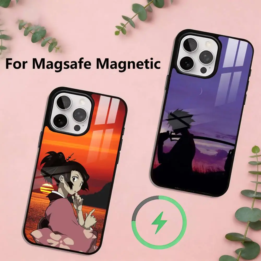 

Anime S-Samurai C-Champloo Phone Case For iPhone17,16,15,14,13,12,11 Plus,Pro Magnetic with Magsafe Wireless Charging
