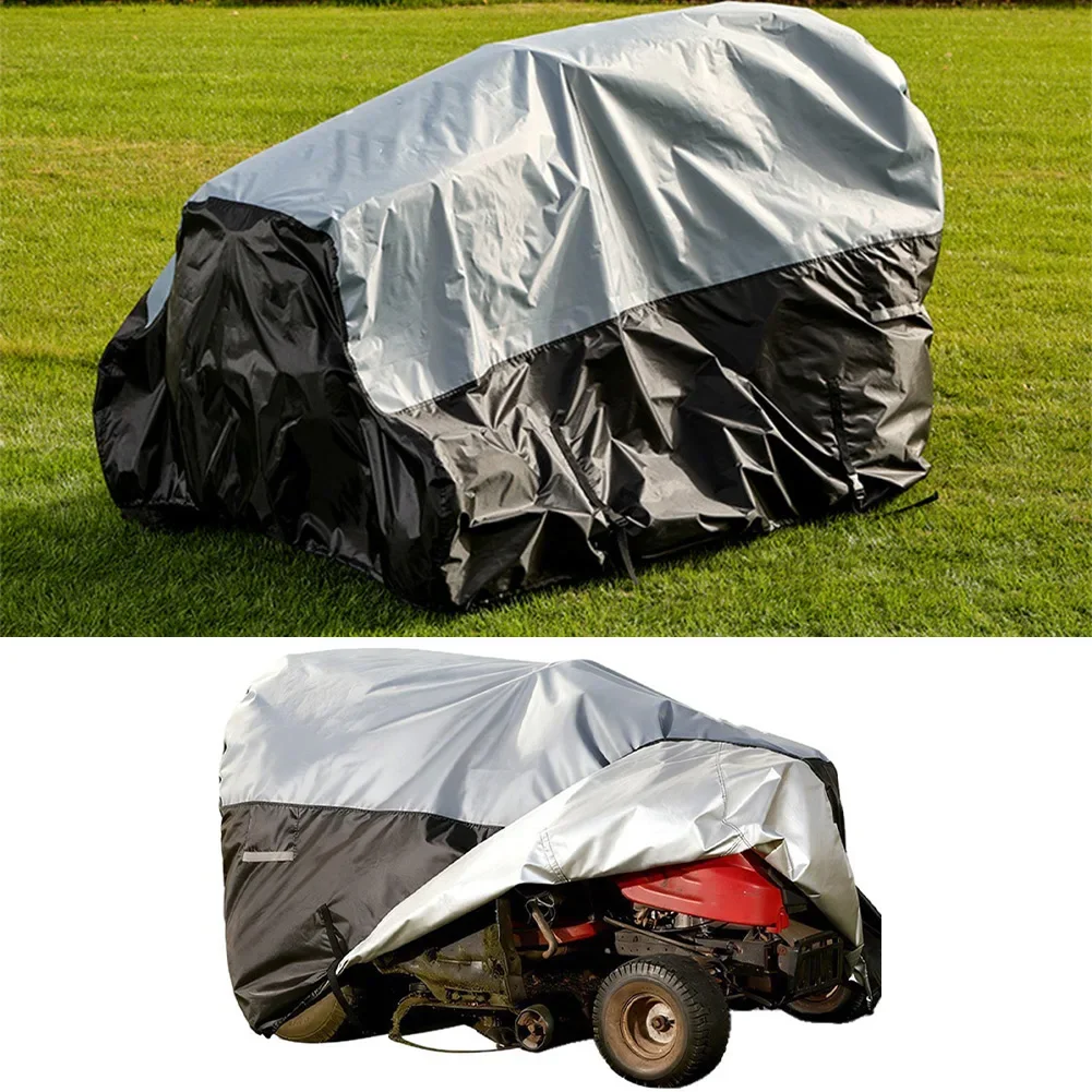 600D Oxford Fabric Lawn Mower Cover For Outdoor Protection As Shown Foldable Storage Bag Double Windproof Protection