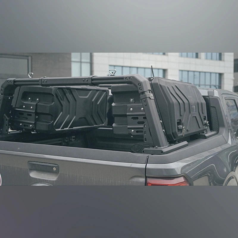 Offroad 4X4 Pickup Truck Roll Bar With Storage Box For Ford Ranger F150 Roll Bar Truck Universal Pick Up 4x4