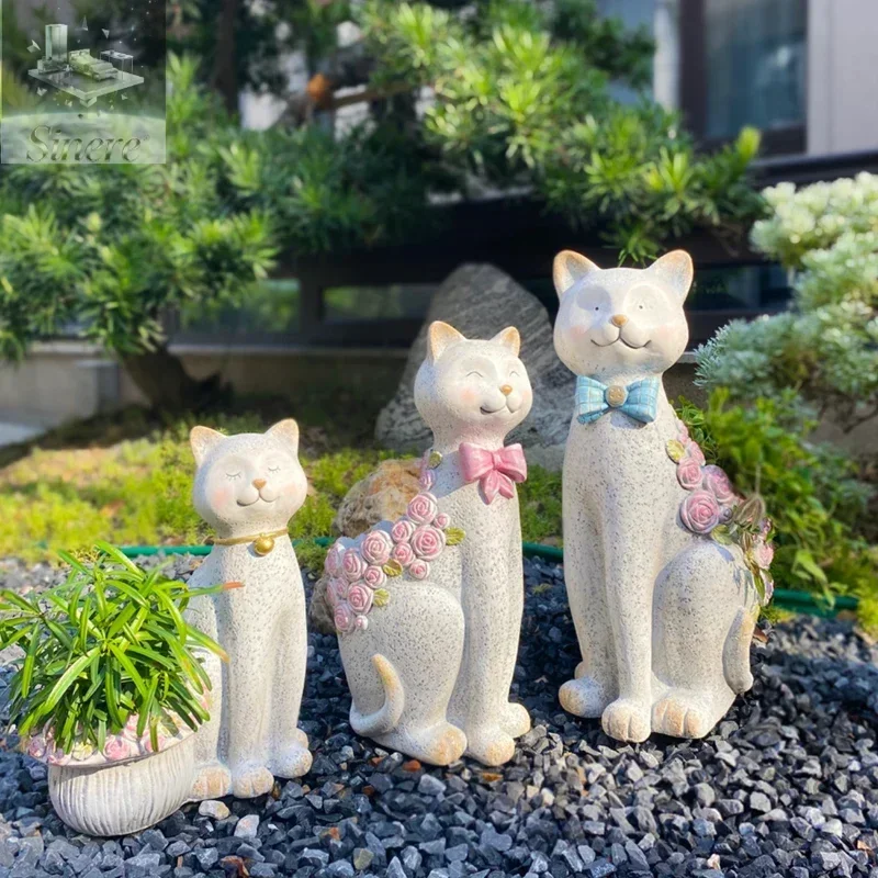 

Creative animal cartoon cat decorative flower pot ornament outdoor garden decoration kindergarten courtyard layout landscaping