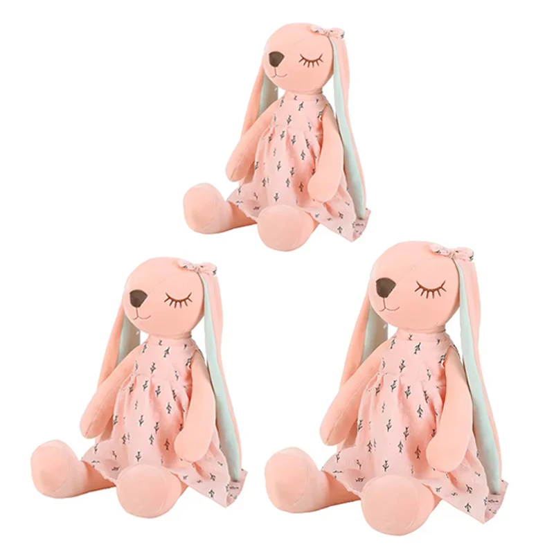 

Плюшевые игрушки-кролики с длинными ушами 35/45/55 см, мягкие игрушки-животные для комфортного сна, милые кролики для украшения комнаты, подарок
