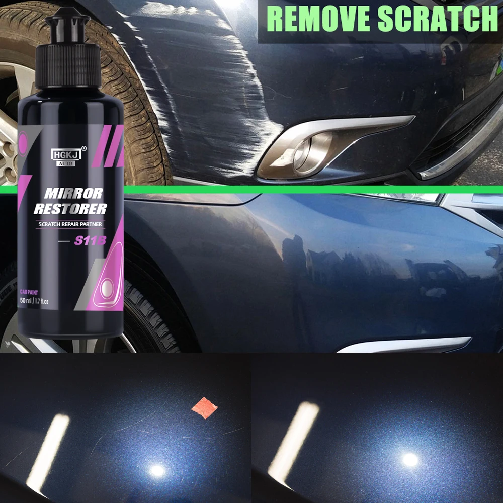 

HGKJ S11 50ml Car Scratch Remover Mirror Restorer Polishing Anti Scratch Repair Partner Cream Maintenance Care Auto Accessories