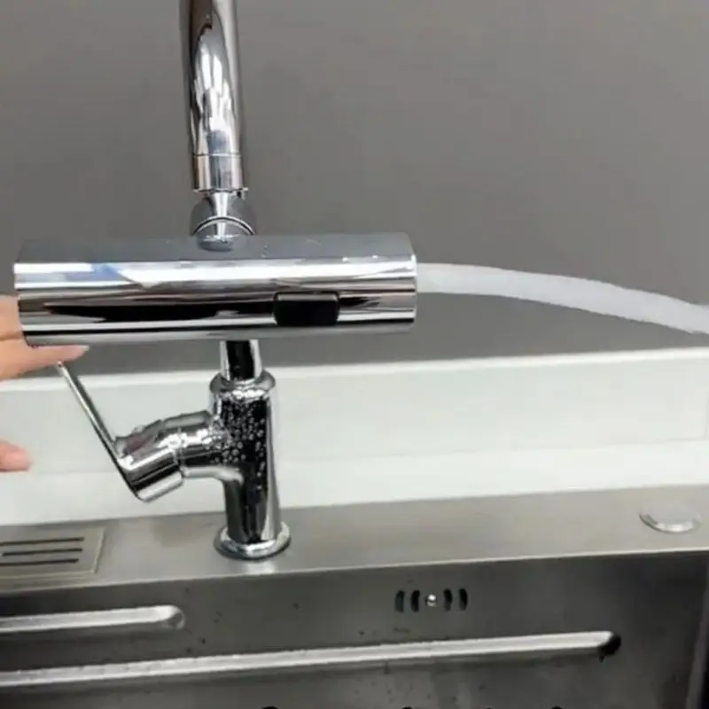 2023 New Waterfall Kitchen Faucet Rotatable pressurize Water Tap multifunctional Anti-Splash Device Faucet General Connector