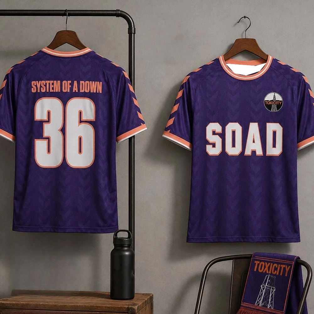 T-shirt unisexe 3D SOAD System of A Down Tour 2026, style Y2K, rock, séchage rapide, pour l'été, vêtements assortis pour la famille