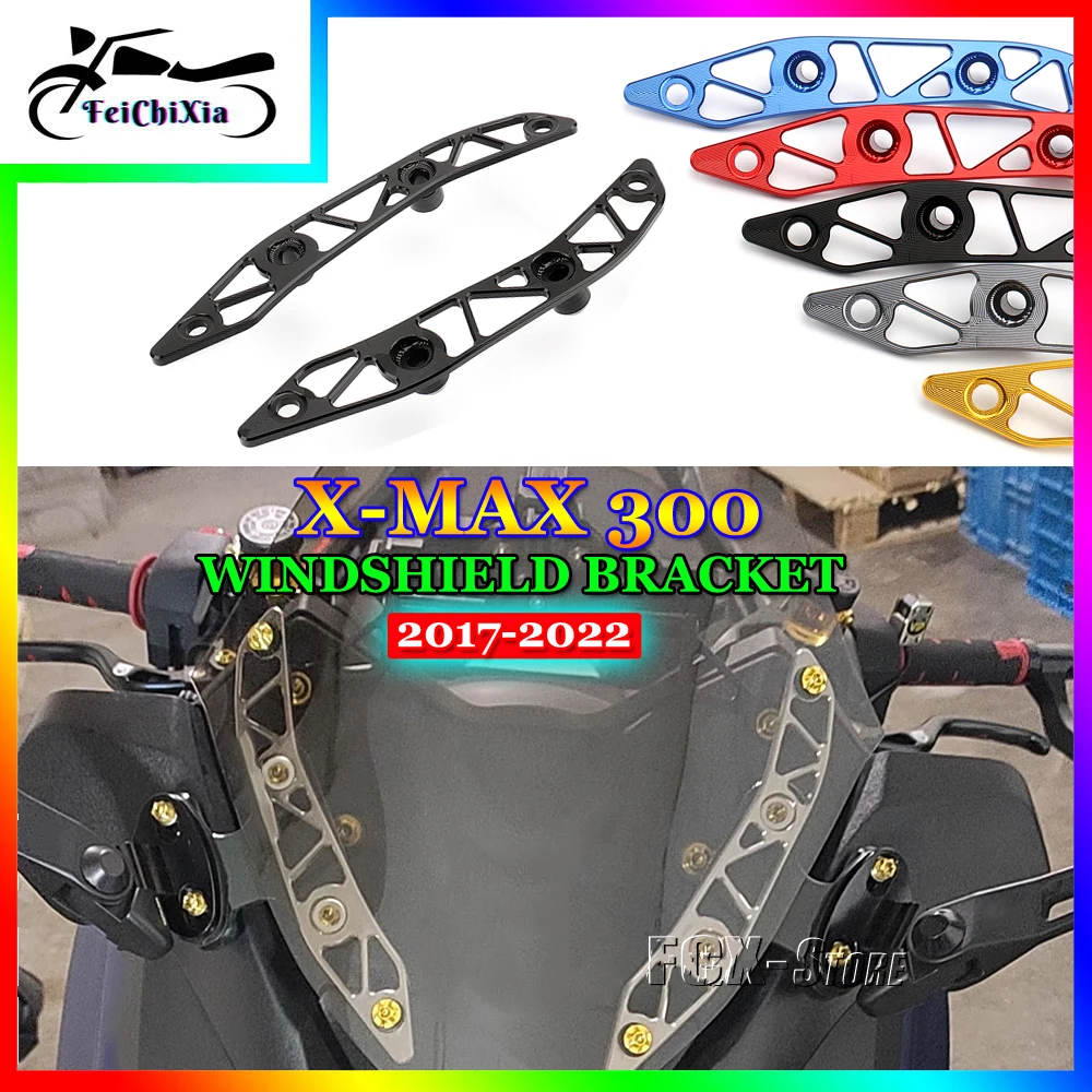 

For YAMAHA XMAX 300 XMAX300 X-MAX 300 2017-2022 Motorcycle Accessories Windshield Support Frame Windscreen Holder Bracket