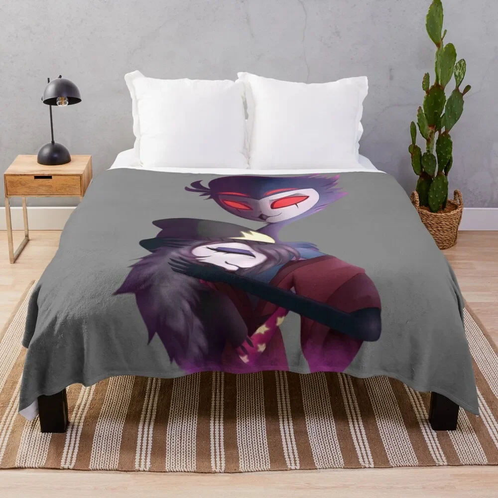 

Stolas - Helluva Boss Throw Blanket Cozy Napping Blanket Gift for Mom Dad