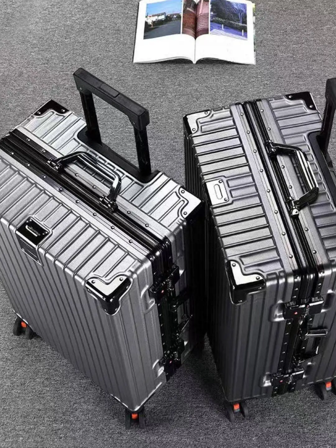 durable-aluminum-frame-luggage-suitcase-with-four-way-wheels-for-men-travel-carry-on-bag-casual-style-pure-color-design