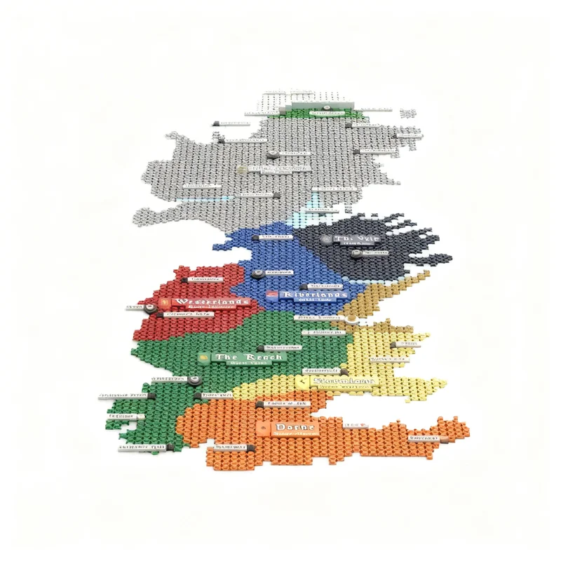 17900pcs MOC Map Westeros Game Thrones Model Building Blocks Architecture Kids Idea Brick Assemble Education Christmas Gifts Toy