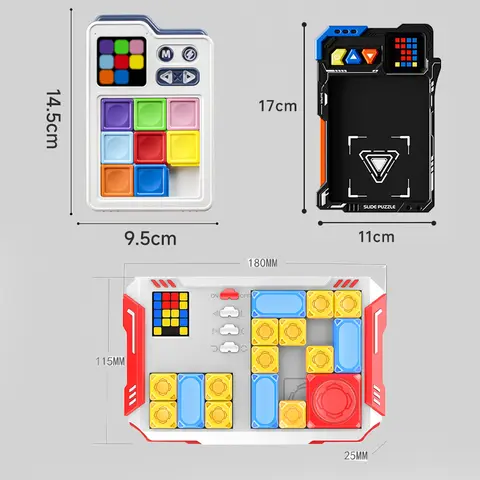Smarta Super Slide Pusselspel Barn 500+ Utmaningar Problem Intellektuell Klargörande Leksaker Logiskt Tänkande Hjärna Pedagogiska Leksaker 10 best sales smartspel - №5
