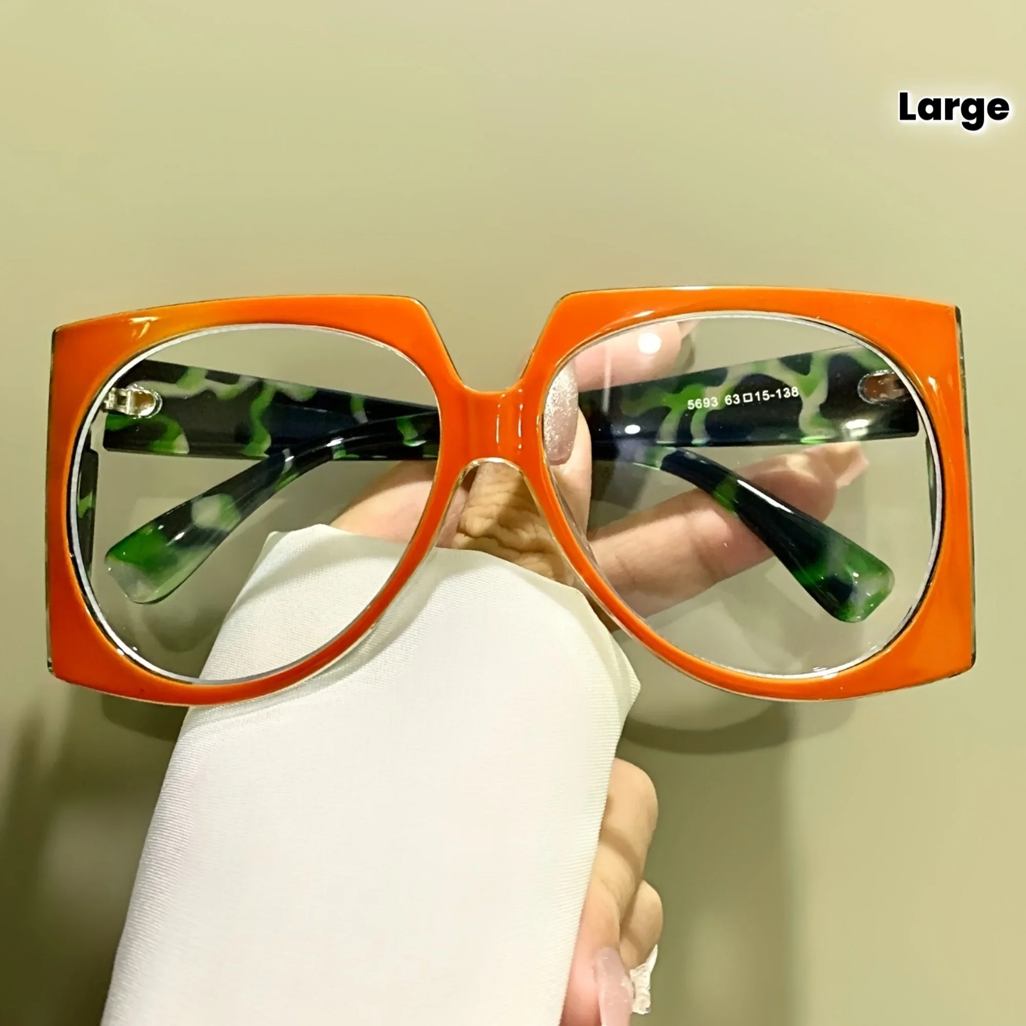 

Large frame glasses, oversized full frame metal hinged glasses, thick frame design, unisexsss