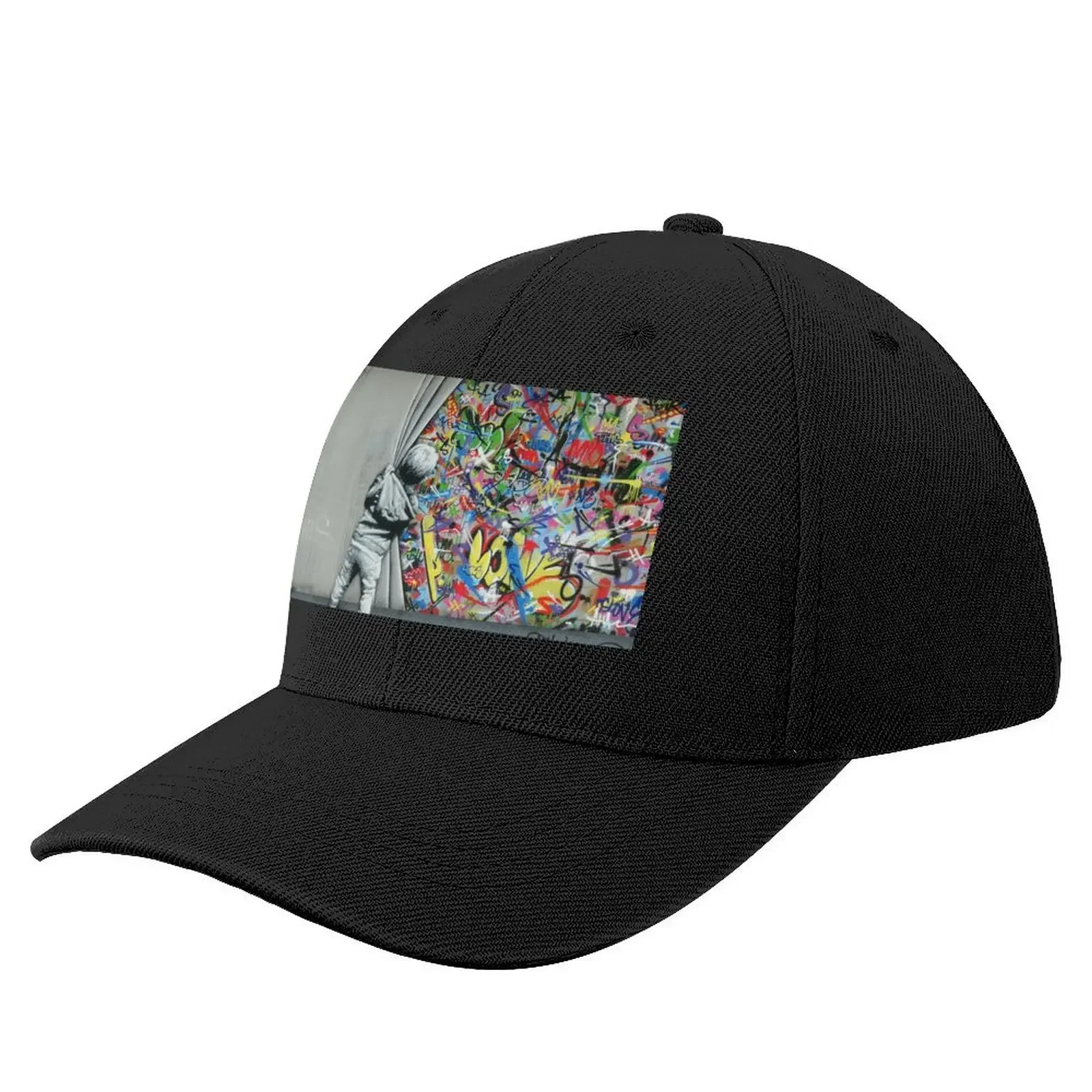 

Behind the Curtain - Martin Whatson (Wynwood Walls Edition) Miami Baseball Cap Hood Male hat Women's Beach Visor Men's