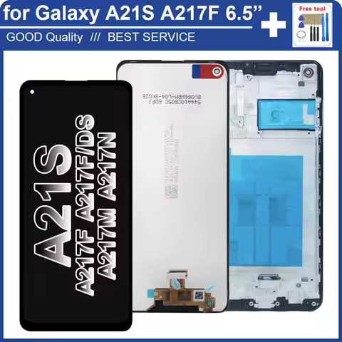 Tested Super AMOLED for Samsung Galaxy A21S A217F LCD Display Touch Screen Digitizer Assembly LCD for Samsung A21S SM-A217F/DS