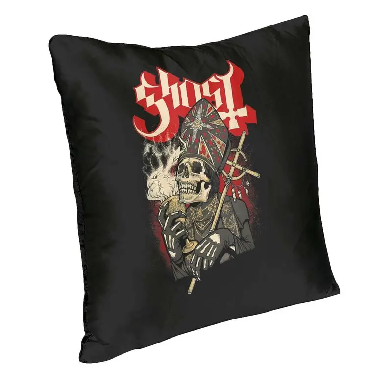 Ghost Impera Maestro Skull Cushion Cover 45x45cm Home Decorative 3D Print Swedish Rock Band Throw Pillow Living Room Two Side