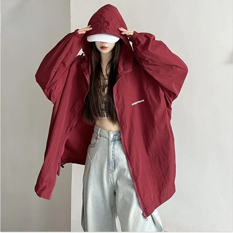 Hikigawa 2023 Spring Long Sleeve Women Men Jacket Casual Chic Fashion Zipper Tops Women All Match Loose Roupas Femininas