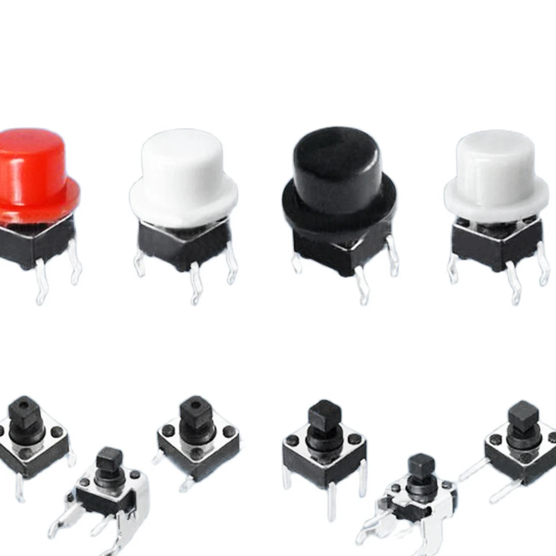 100pcs 5.6*6.9mm Button Cap Push Button Switch Cap Round Switch Cap for 6*6mm Square Tactile Switches