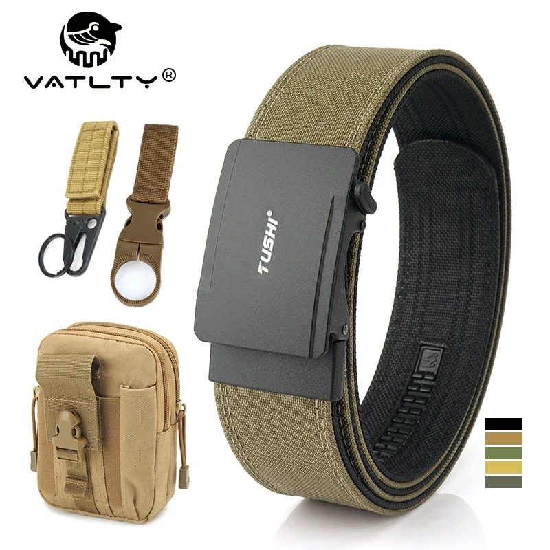 

Vatlty Official Genuine 4.3cm Military Tactical Alloy Automatic Men's Duty Belt 1100d Nylon Ipsc Gun Belt