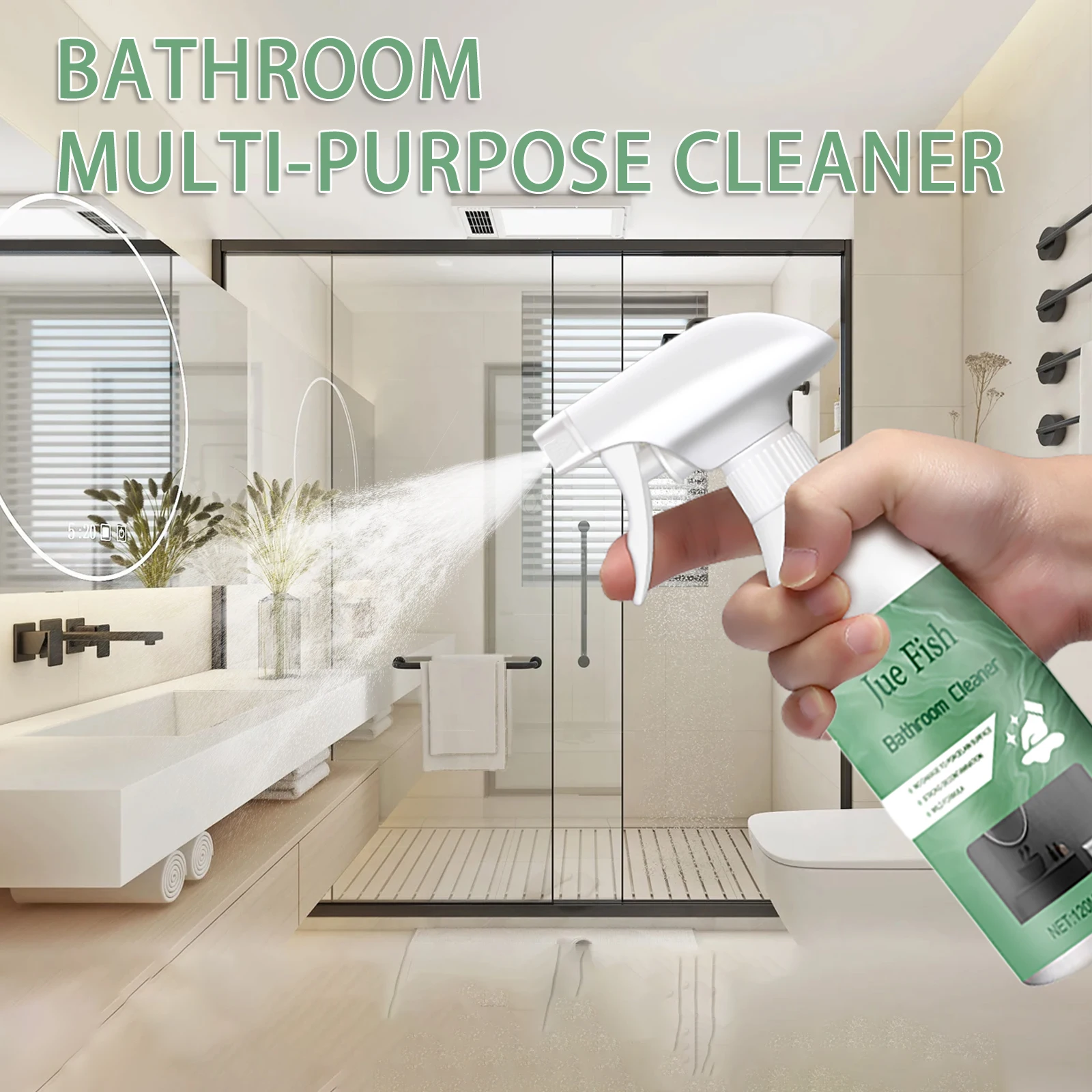 

Bathroom Multi-functional Cleaner Household Degreasing and Scale Multi-purpose Spray Stubborn Stains Oxalic Acid Toilet Cleaner