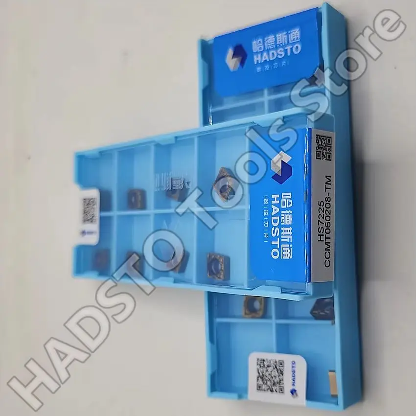 

CCMT060208-TM HS7225 HADSTO CCMT060208-TM CCMT21.52 CNC blade carbide inserts Turning inserts 10pcs/box