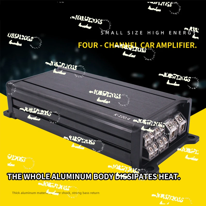 

apply toClass D Car Amplifier 4 Channel 4x100w Digital Car Stereo Surround Active Passive Subwoofer Audio Player 12V