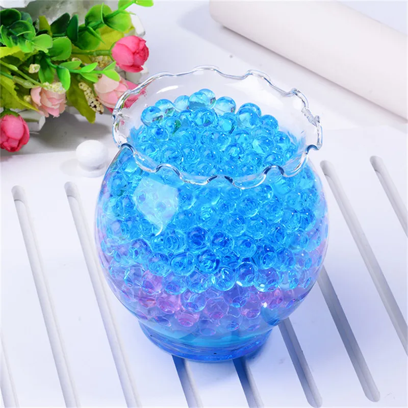 170pcs/1bag Crystal Soil Hydrogel Gel Polymer Water Beads Flower/Wedding/Decoration Maison Growing Water Balls Big Home Decor