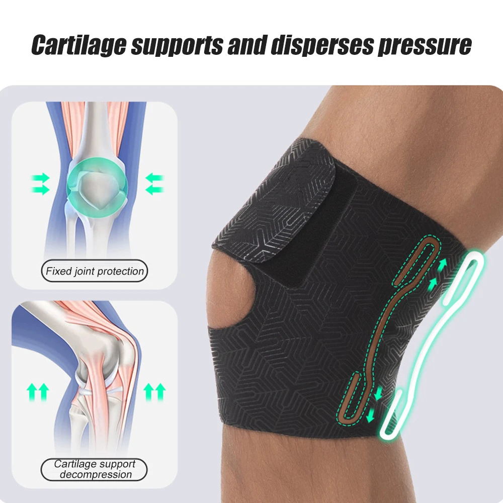

1PCS Ultra Thin Patellar Tendon Support Strap, Knee Pain Relief Adjustable Knee Strap for Running, Arthritis, Jumper, Tennis