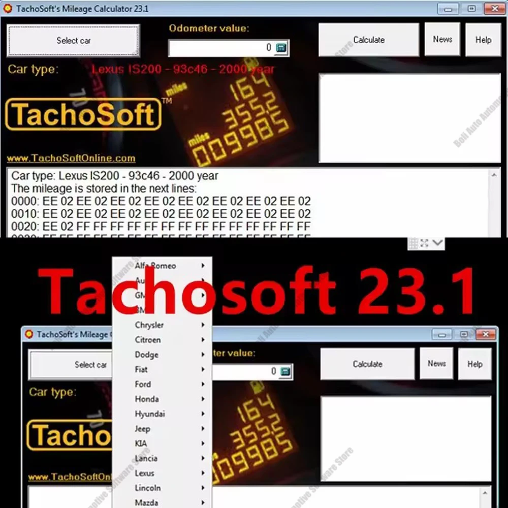 

TachoSoft Mileage Calculator 23.1 TachoSoft Mileage Counter Calculation Software V23.1 With License Digital Odometer Calculators