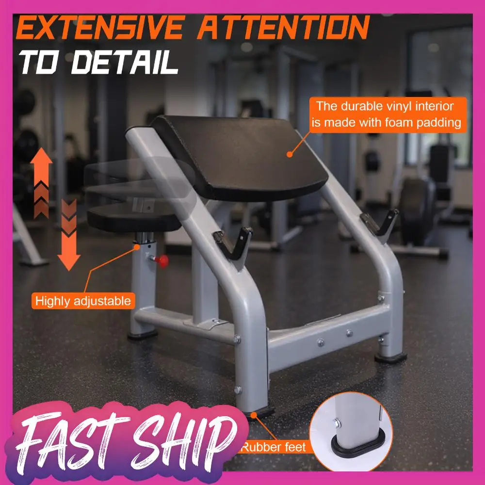 

Preacher Curl Weight Bench with Adjustable Seat Preacher Curl Weight Station for Home Gym Strength Training